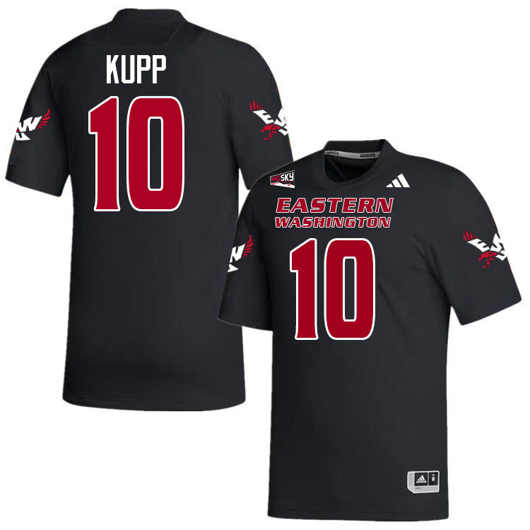 Eastern Washington Eagles #10 Cooper Kupp College Football Jerseys,Uniforms Stitched-Black